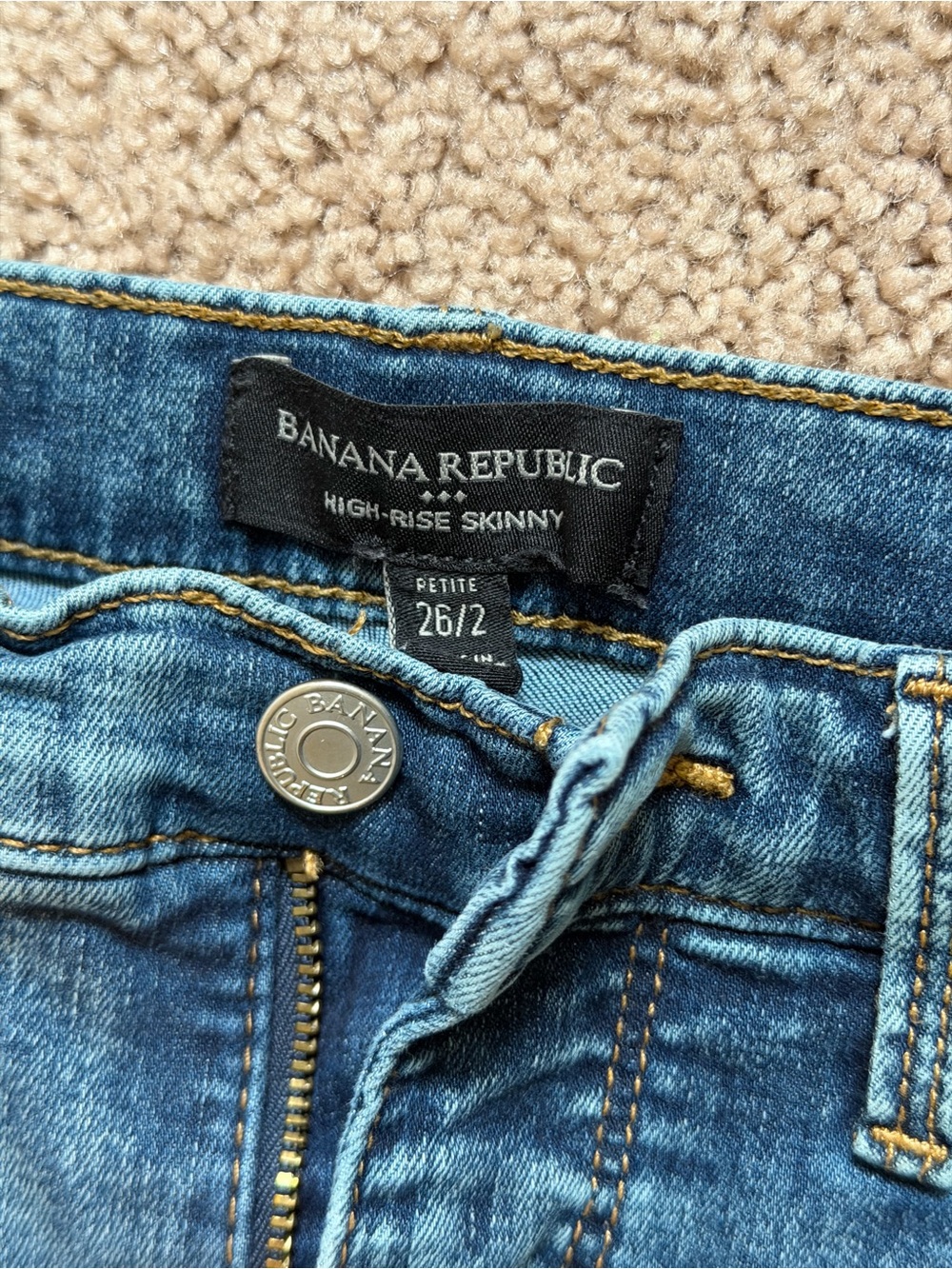 Banana Republic High-Rise Skinny Jeans - Blue Wash